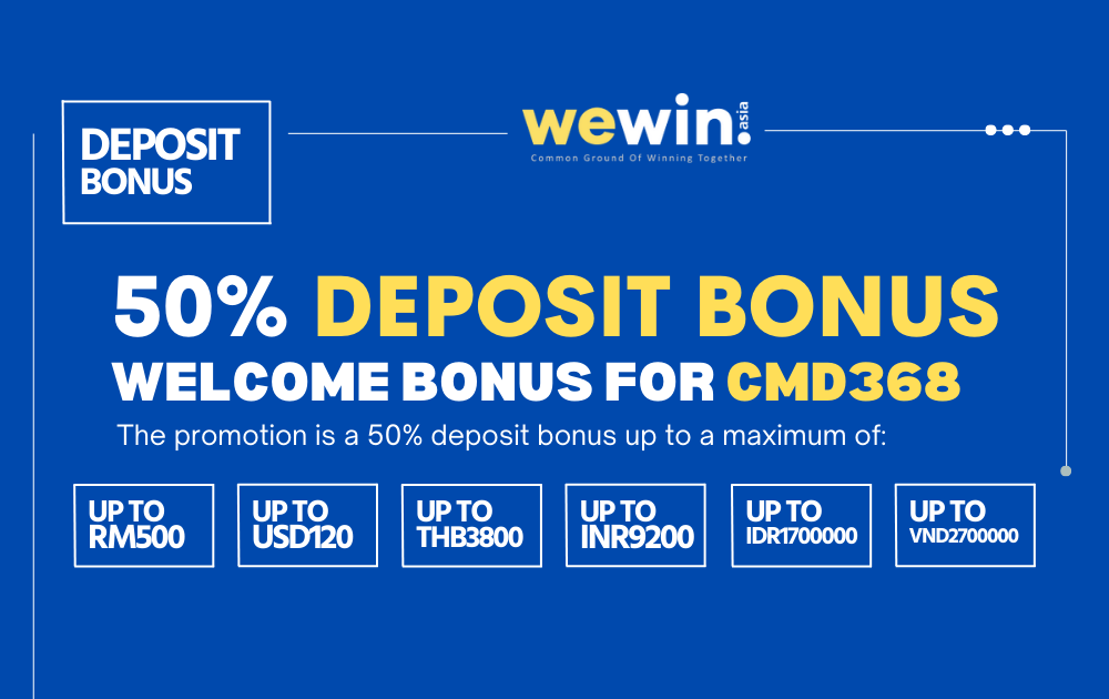 CMD368 Deposit Bonus